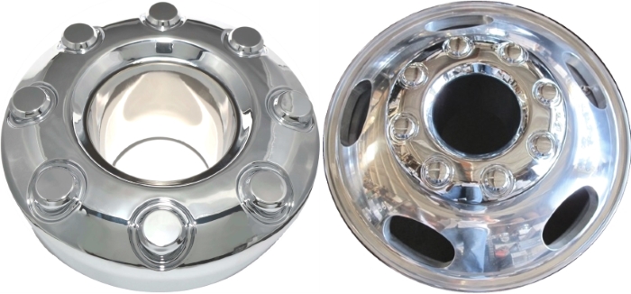 C3618H Ford F-350 DRW, F-450 OEM Chrome Front Center Cap #5C3Z1130TA