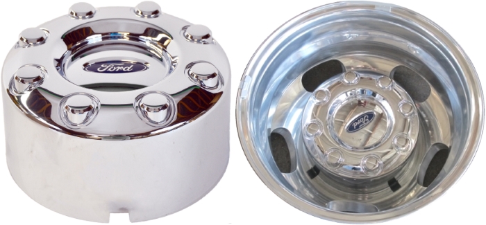 Set of 4 2005-2006 Ford F-350 Chrome Center Caps Hubcaps 2WD Dually Wheel Truck