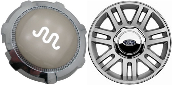 C3784A Ford F-150 King Ranch OEM Chrome/Tan Center Cap #9L3Z1130D