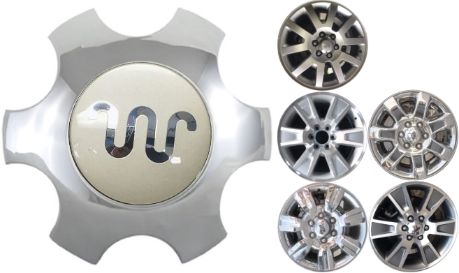 C3789KR Ford Expedition, F-150 King Ranch Center Cap Chrome #DL3Z-1130-D