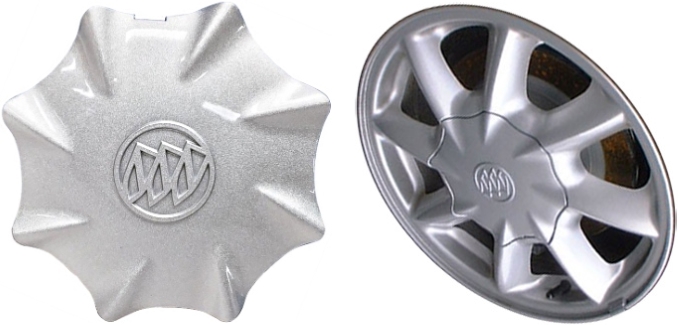 C4047 Buick LeSabre OEM Silver Painted Center Cap #9594695
