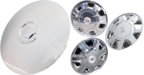 C4557 Cadillac Deville, DTS Limousine, Hearse Center Cap Chrome #9594262