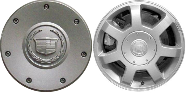 C4567 OEM Cadillac CTS Silver Painted Center Cap #9594997