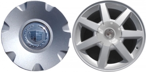 C4582S Cadillac STS, CTS OEM Silver Painted Center Cap #9595345