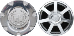 C4594 Cadillac SRX OEM Silver Polished Center Cap #9596274