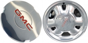 C5095PRHH GMC Sierra, Yukon OEM Center Cap Polished w/ Red GMC #15712389