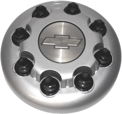 C5125FS-CHEV Chevrolet 3500, 4500 DRW Front Silver OEM Center Cap #15053704