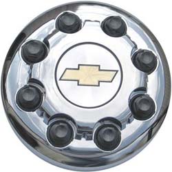 C5125FC-CHEV Chevrolet 3500, 4500 DRW Front  Chrome OEM Center Cap #15053704