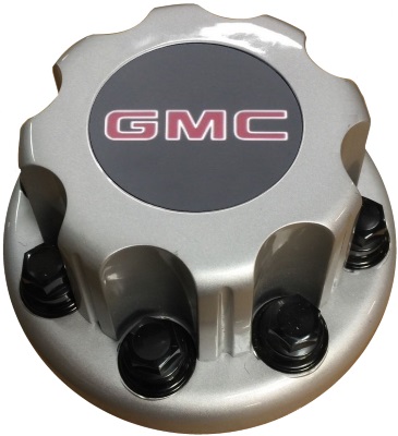 C5125RS-GMC Sierra, Savana 3500, 4500 DRW Rear Silver OEM Center Cap #15053705