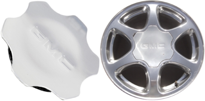 C5132 GMC Sierra 1500, Yukon OEM Center Cap Polished #9594697