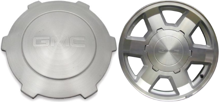 C5193 GMC Sierra 1500, Yukon OEM Brushed Center Cap #9594502