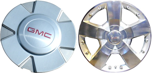 C5282 GMC Acadia OEM Silver Machined Center Cap #9596977