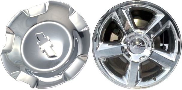 C5308C Chevrolet Avalanche, Silverado, Suburban, Tahoe OEM Chrome Center Cap #9597686