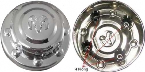 C542FP Dodge Ram 3500 DRW OEM Rear 4 Prong Center Cap #52106866