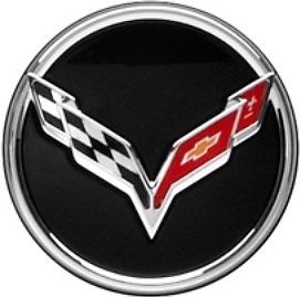 C5633/5639 Chevrolet Corvette OEM Black Center Cap #19301416