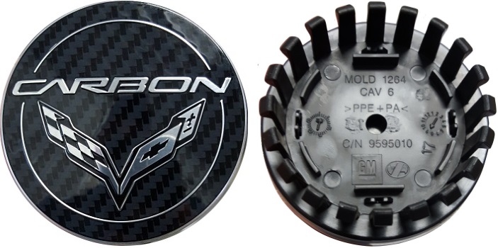 C5743 Chevrolet Corvette OEM Carbon Center Cap #22926206