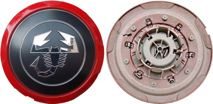 C61664 FIAT 500, 500c Abarth Scorpion OEM Center Cap #04726184AB