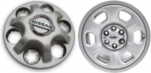 C62449 Nissan Frontier, Pathfinder, Xterra OEM Silver Center Cap #40315-EA00A