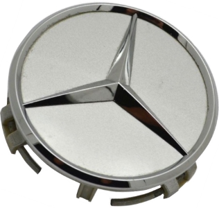 C65436CS Mercedes-Benz OEM Center Cap Silver/Chrome #66470202