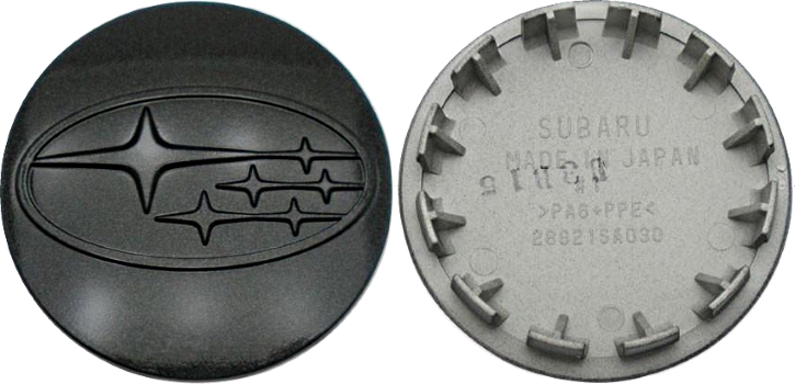 C68806 Subaru Crosstrek, XV OEM Black Center Cap #28821FJ000
