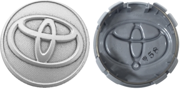 C69544U02 Toyota Corolla, Prius, Yaris OEM Silver Center Cap #42603-52130