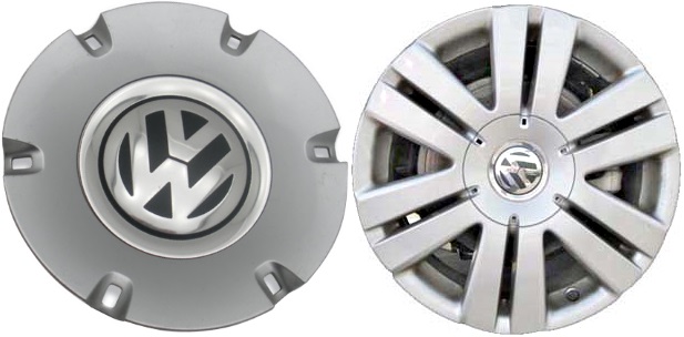 C69838 Volkswagen EOS OEM Silver Center Cap #1C0-601149