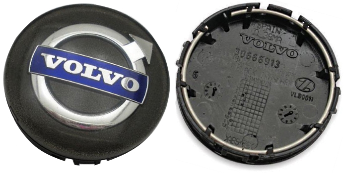C70394 Volvo C30, C70, S40, S60, S80 OEM Dark Charcoal Center Cap #31400453