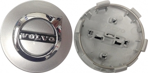 C70408 Volvo S90, V60, V90, XC60, XC90 OEM Silver Center Cap #31471435