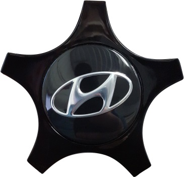 C70813B Hyundai Veloster OEM Black Center Cap #52960-2V000-EB