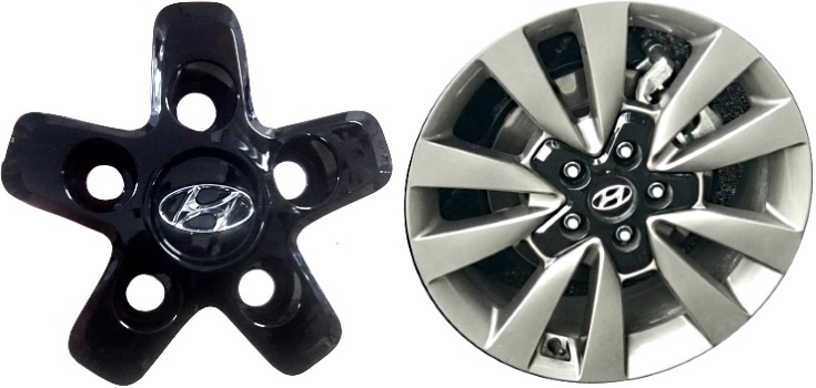 C70927 Hyundai Elantra Black OEM Center Cap #52960G3400