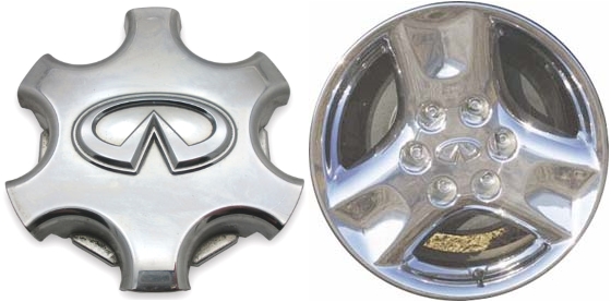 C73675C Infiniti QX4 OEM Chrome Center Cap #403425W560