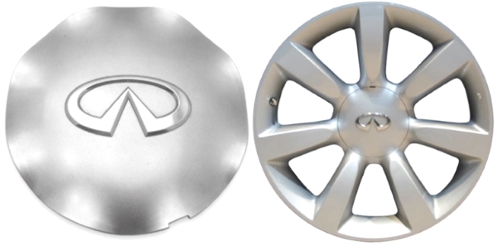 C73677 Infiniti FX35, FX45, Q45 Silver Center Cap #40315CG010