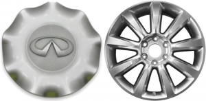 C73698U78 Infiniti QX56 OEM Silver Center Cap #40315ZQ10A