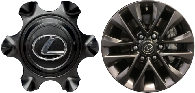 C74297U03 Lexus GX460 OEM Charcoal Center Cap #4260BWY010