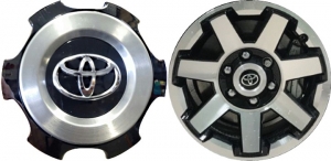 C75154BLK Toyota 4Runner, FJ Cruiser OEM Black Machined Center Cap #4260B-35100