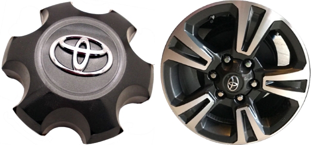 C75193 Toyota Tacoma OEM Charcoal Center Cap #4260B-04060
