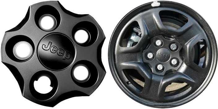 C9146 Jeep Compass Renegade OEM Matte Black Center Cap 5VL55RXFAA