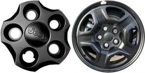 C9146 Jeep Compass, Renegade OEM Matte Black Center Cap #5VL55RXFAA