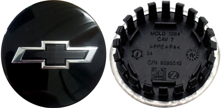 C5938 Chevrolet Blazer, Blazer EV, Equinox EV OEM Black Center Cap #84266137