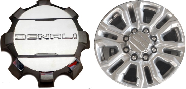 C5957U01 GMC Sierra Denali 2500, 3500 OEM Chrome Center Cap #23378324