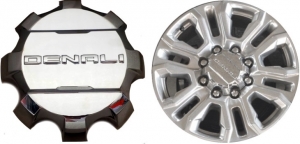 C5957U01 GMC Sierra Denali 2500, 3500 OEM Chrome Center Cap #23378324