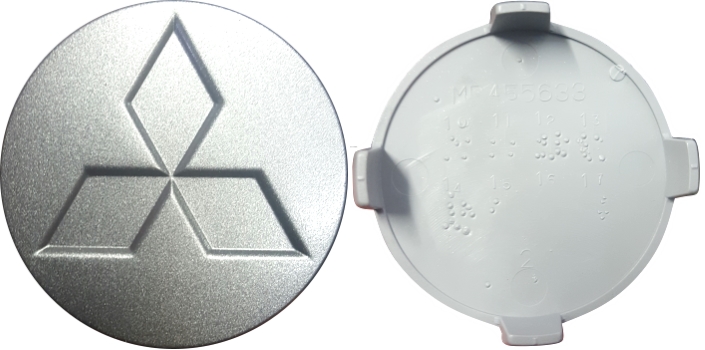 C65855 Mitsubishi i-MiEV, Mirage OEM Silver Center Cap #4252A061