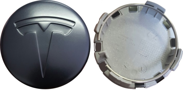 BLACK Model X and Model 3 OEM Wheel Center Caps ONLY CENTER CAPS Tesla Model S