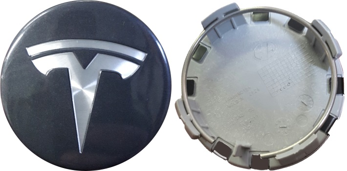 C98727 Tesla Model 3,  S, X, Y,  OEM Dark Charcoal Center Cap #104423200A