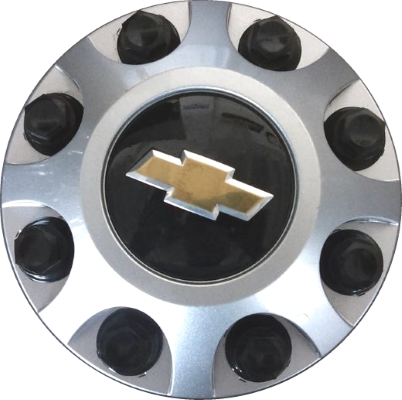 C5500/8095-CHEV Chevrolet Silverado 2500, 3500 SRW Silver OEM Center Cap #9597819