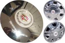 C4652/4603 Cadillac Deville, DTS Limousine, Hearse Center Cap Chrome #9597188