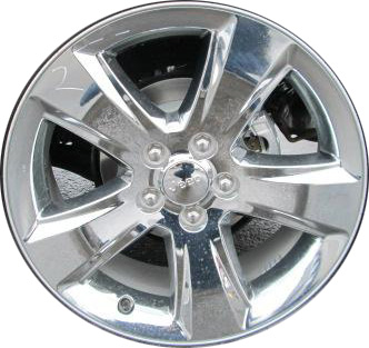 Dodge Caliber 2010-2012, Compass 2011-2017 chrome clad 18x7 aluminum wheels or rims. Hollander part number 9117/9125, OEM part number Not Yet Known.