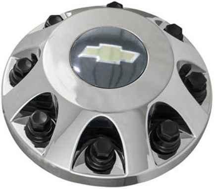 C3289C-CHEV Chevrolet Silverado 3500 DRW Front Chrome OEM Center Cap #9597801
