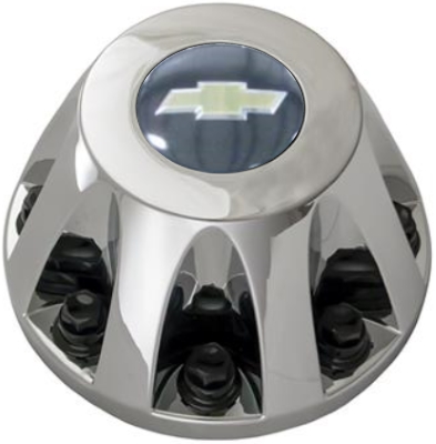 C3290C-CHEV Chevrolet Silverado 3500 DRW Rear Chrome OEM Center Cap #9597806