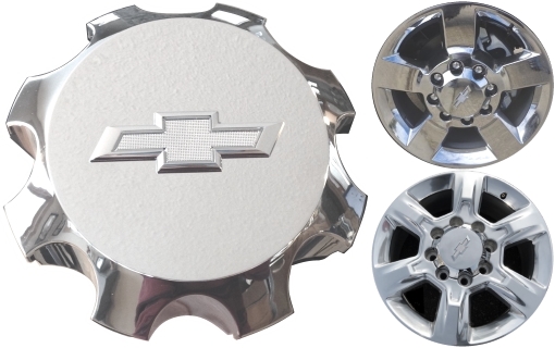 C5801-CHEV Chevrolet Silverado 2500, 3500 SRW Chrome OEM Center Cap #22909153